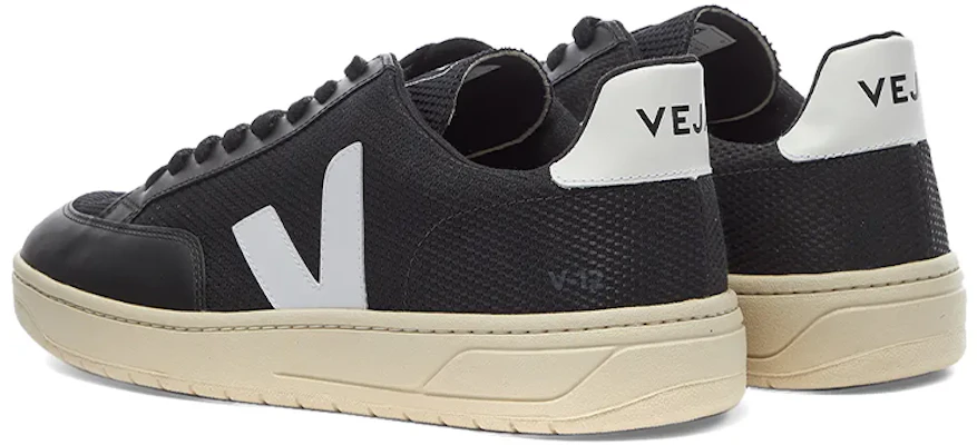 (W) VEJA V-10 Kulit Rendah 'Black Fashion' XD011215 Shop (W) VEJA V-10 Kulit Rendah 'Black Fashion' XD011215