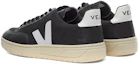 Shop (W) VEJA V-10 Kulit Rendah 'Black Fashion' XD011215
