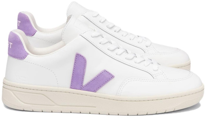 (Women) VEJA V-12 'White Purple' XD022704 Order (Women) VEJA V-12 'White Purple' XD022704