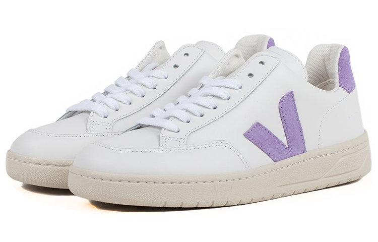 Lookbook (W) VEJA V-12 'Putih Ungu' Sepatu Sneaker XD022704