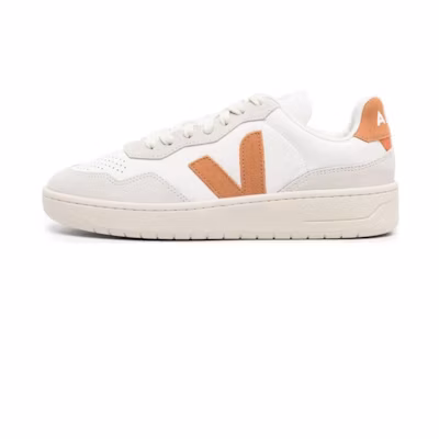 (W) VEJA V-90 Leather 'Extra White Umber'