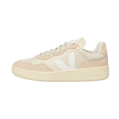 (W) VEJA V-90 Leather 'Pierre White'