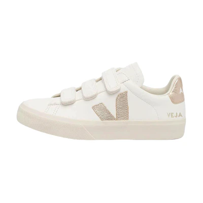 (W) VEJA V-Lock 'White Velcro'