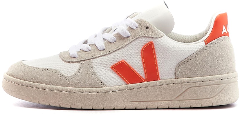 (Women) VEJA V-10 B-Mesh 'White Orange Patchwork' VX012501A Buy (Women) VEJA V-10 B-Mesh 'White Orange Patchwork' VX012501A