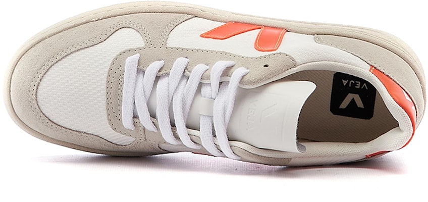 (Women) VEJA V-10 B-Mesh 'White Orange Patchwork' VX012501A Purchase (Women) VEJA V-10 B-Mesh 'White Orange Patchwork' VX012501A