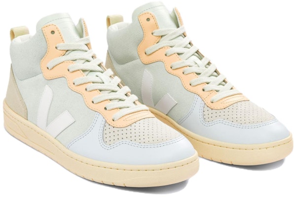 (W) VEJA V-15 Suede 'Putih Giok Multicolor' VQ0303130A Order (W) VEJA V-15 Suede 'Putih Giok Multicolor' VQ0303130A