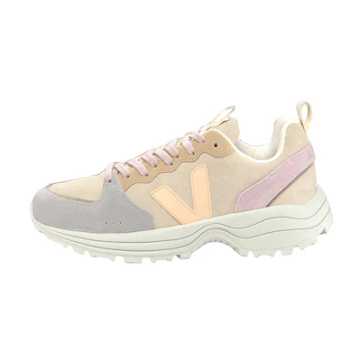 (W) VEJA Venturi Suede Lace-Up Sneakers 'Beige Grey Pink'