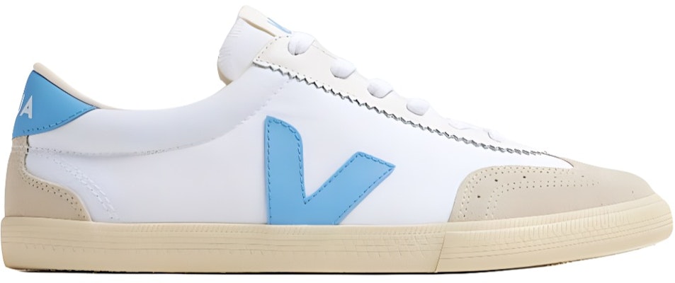 (Women) VEJA Volley Canvas 'White Aqua' VO0103648A Order (Women) VEJA Volley Canvas 'White Aqua' VO0103648A