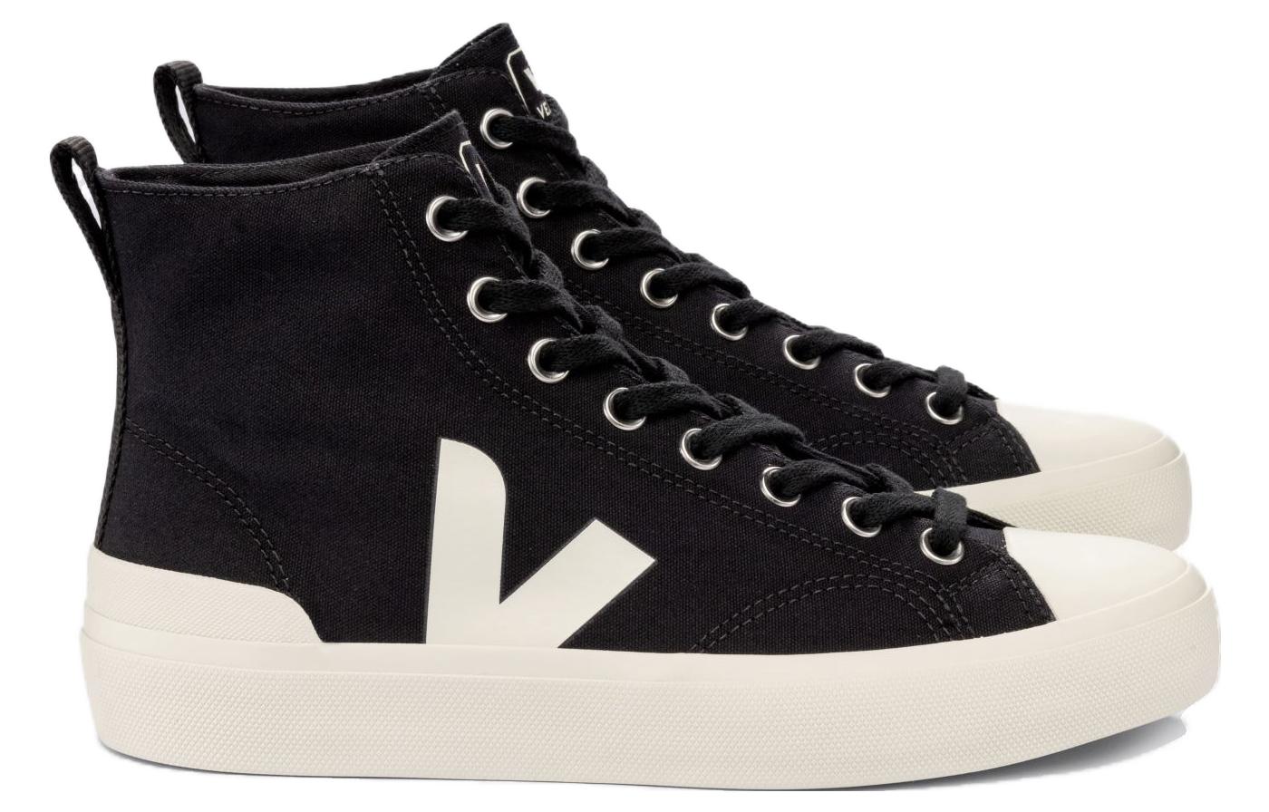 Shop (W) VEJA Wata II 帆布鞋 '黑白' PA0101397A