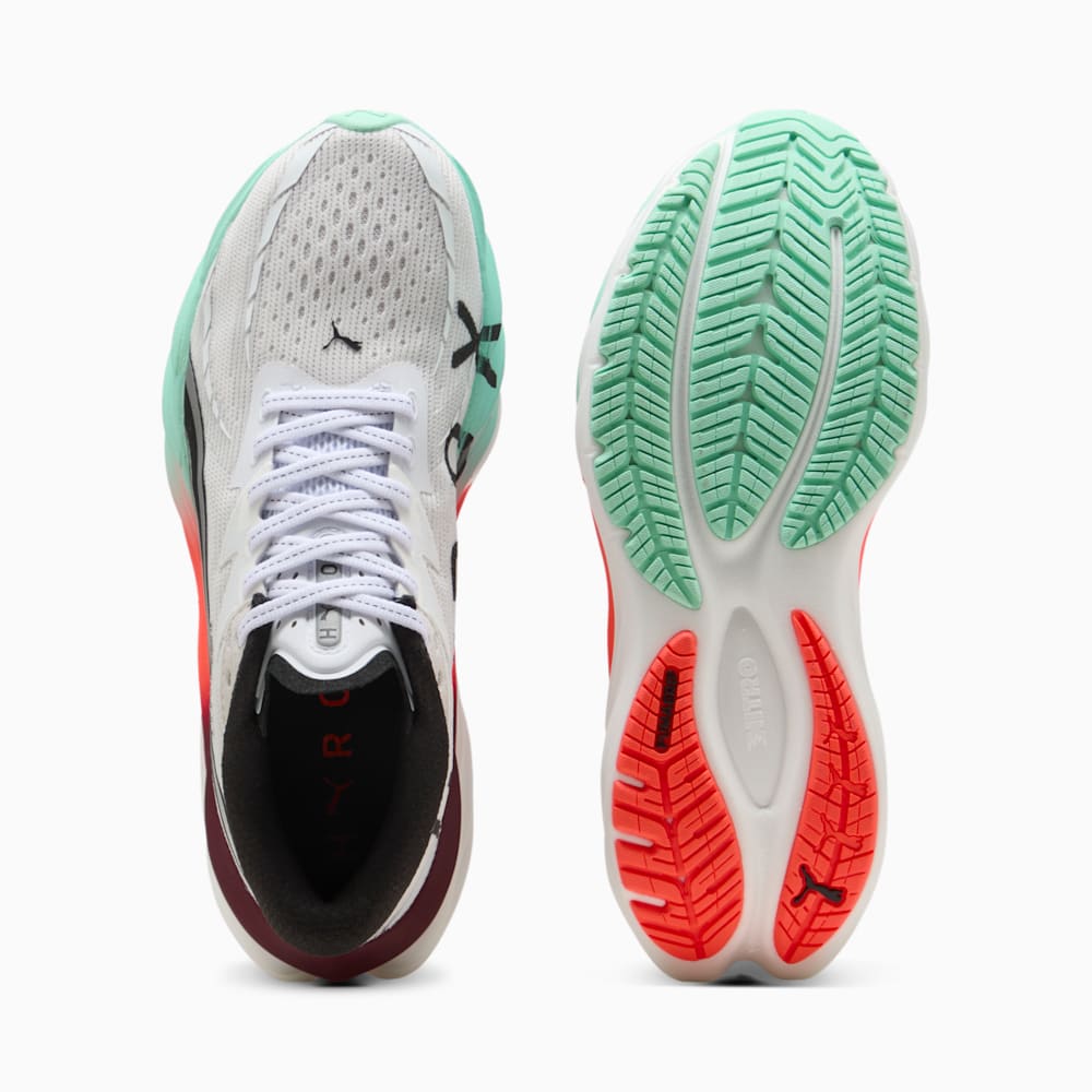 Shop (W) Velocity Nitro 4 Hyrox PUMA Blanco/Menta/Fuego Rojo 311912-01
