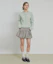 Lookbook (Women) VELOEL Beige Balloon Ribbon Striped Skirt 26ssbl006BE