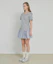 Shop (Women) VELOEL Blue Balloon Ribbon Striped Skirt 26ssbl006BL