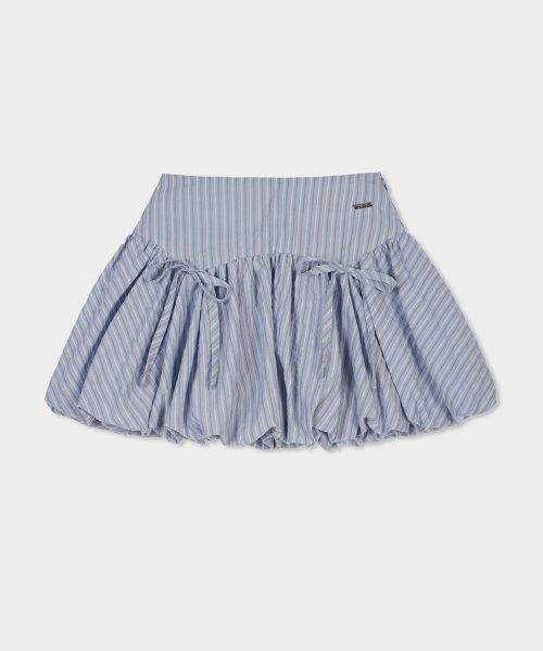 Purchase (Women) VELOEL Blue Balloon Ribbon Striped Skirt 26ssbl006BL