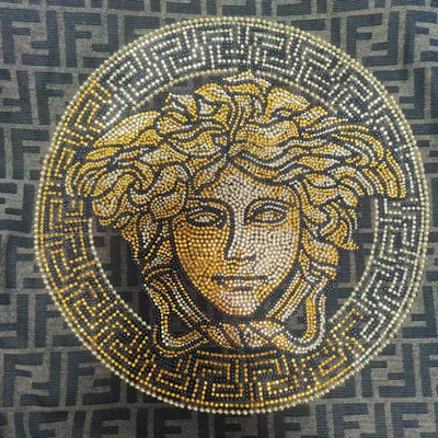 (W) 베르사체 올오버 프린트 더블브레스트 코트 브라운 긴소매 100535-1A3315-2N110 Purchase (W) 베르사체 올오버 프린트 더블브레스트 코트 브라운 긴소매 100535-1A3315-2N110