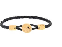 (Women) Versace Black Bracelet with Logo Pendant Charm. 10119511A006371B00V (Women) Versace Black Bracelet with Logo Pendant Charm. 10119511A006371B00V