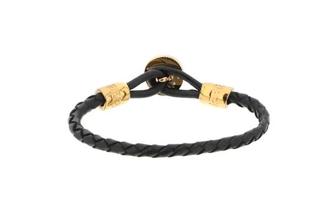 Lookbook (W) Pulsera Negra Versace con Colgante de Logo. 10119511A006371B00V