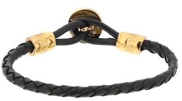 (W) Pulsera Negra Versace con Colgante de Logo. 10119511A006371B00V Lookbook (W) Pulsera Negra Versace con Colgante de Logo. 10119511A006371B00V