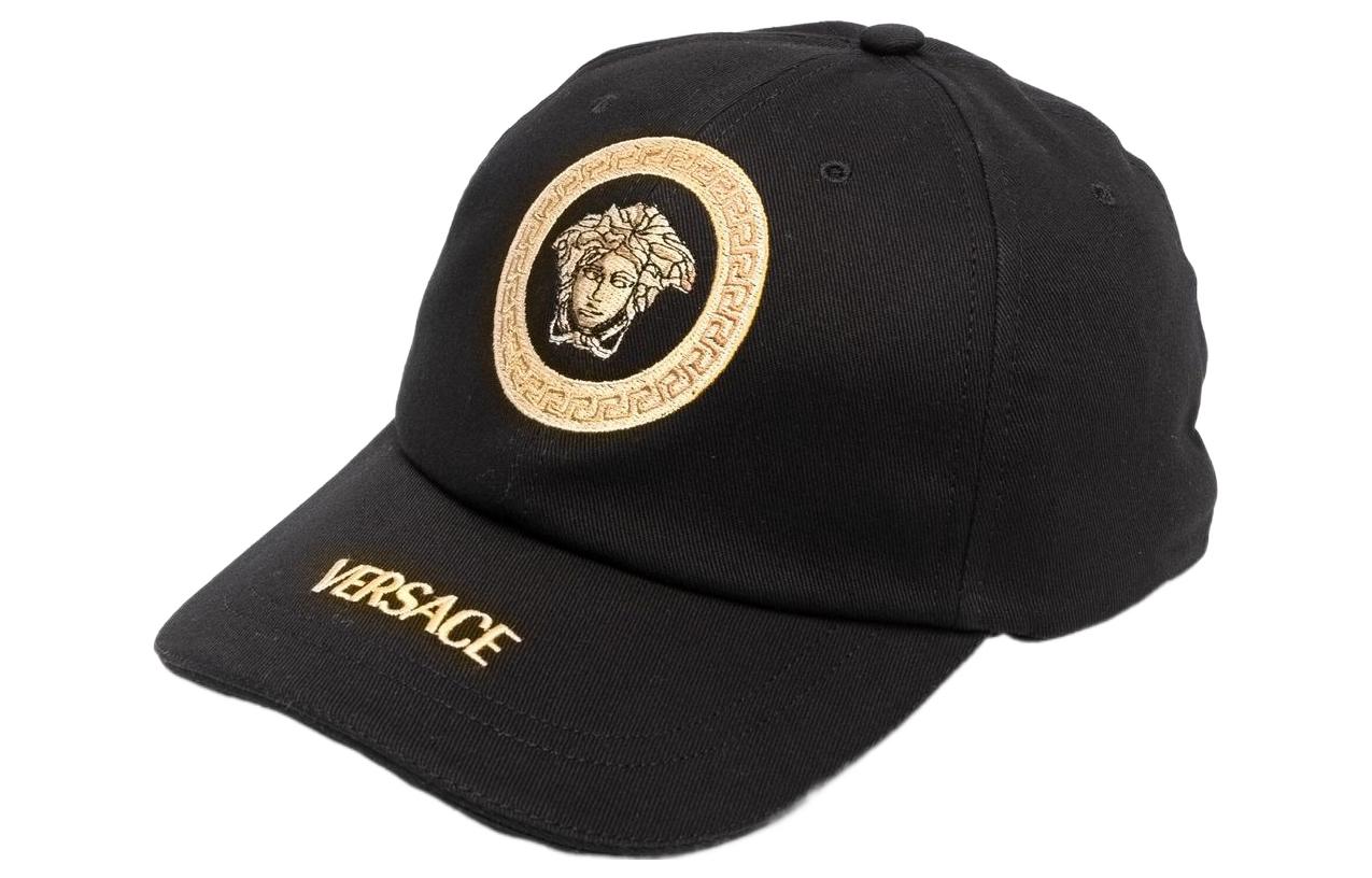 Shop (W) Gorra Casual Negra Versace con Logo Bordado. 1001590-1A06340_1B000
