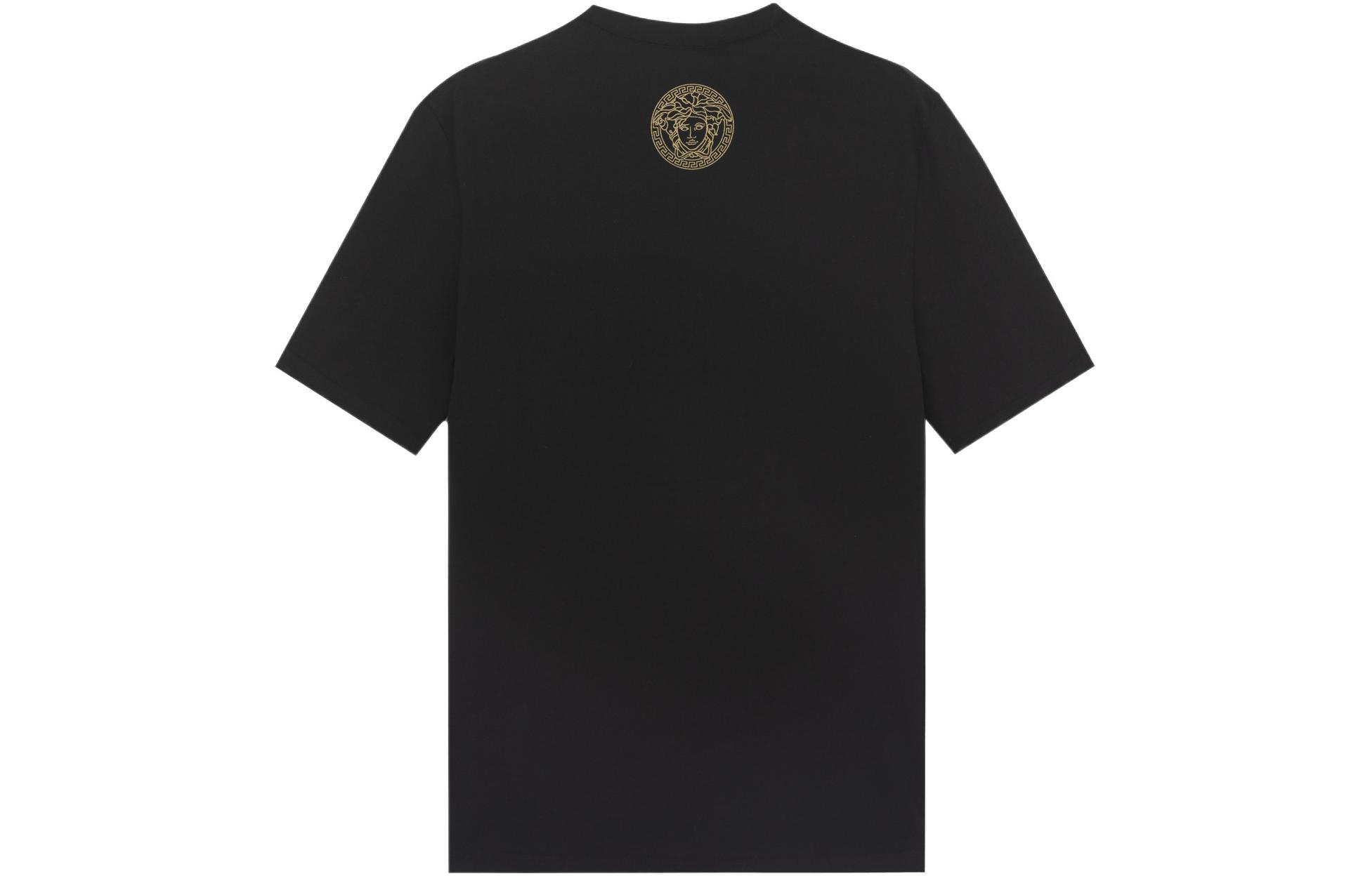 (Women) VERSACE  Black Gold Logo Print Crew Neck Short Sleeve T-Shirt. A83970S-A230901-A2003 圖 3