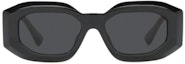 Lookbook (W) Gafas de Sol Negras Irregulares VERSACE de Acetato con Logo en la Varilla. O4425UOGB18754ONUL
