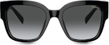 Lookbook (W) Gafas de Sol Versace Negras de Acetato Irregular con Diseño de Letras. O4437U-OGB1T354_ONUL