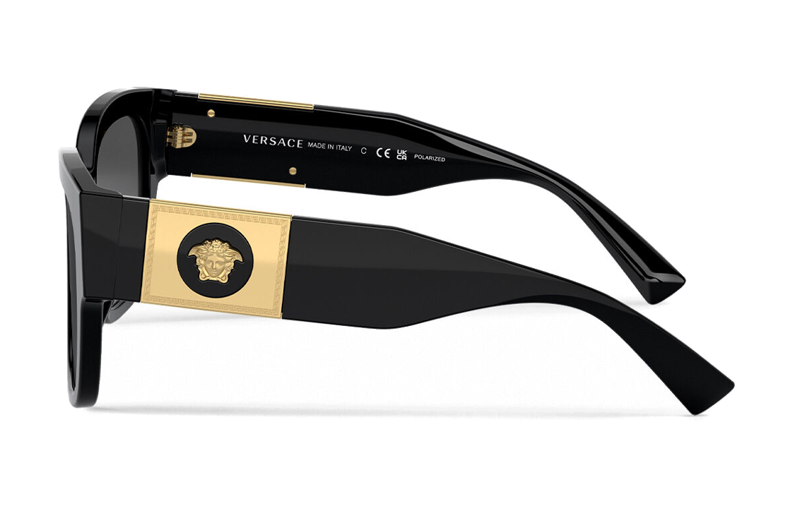 Shop (W) Gafas de Sol Versace Negras de Acetato Irregular con Diseño de Letras. O4437U-OGB1T354_ONUL