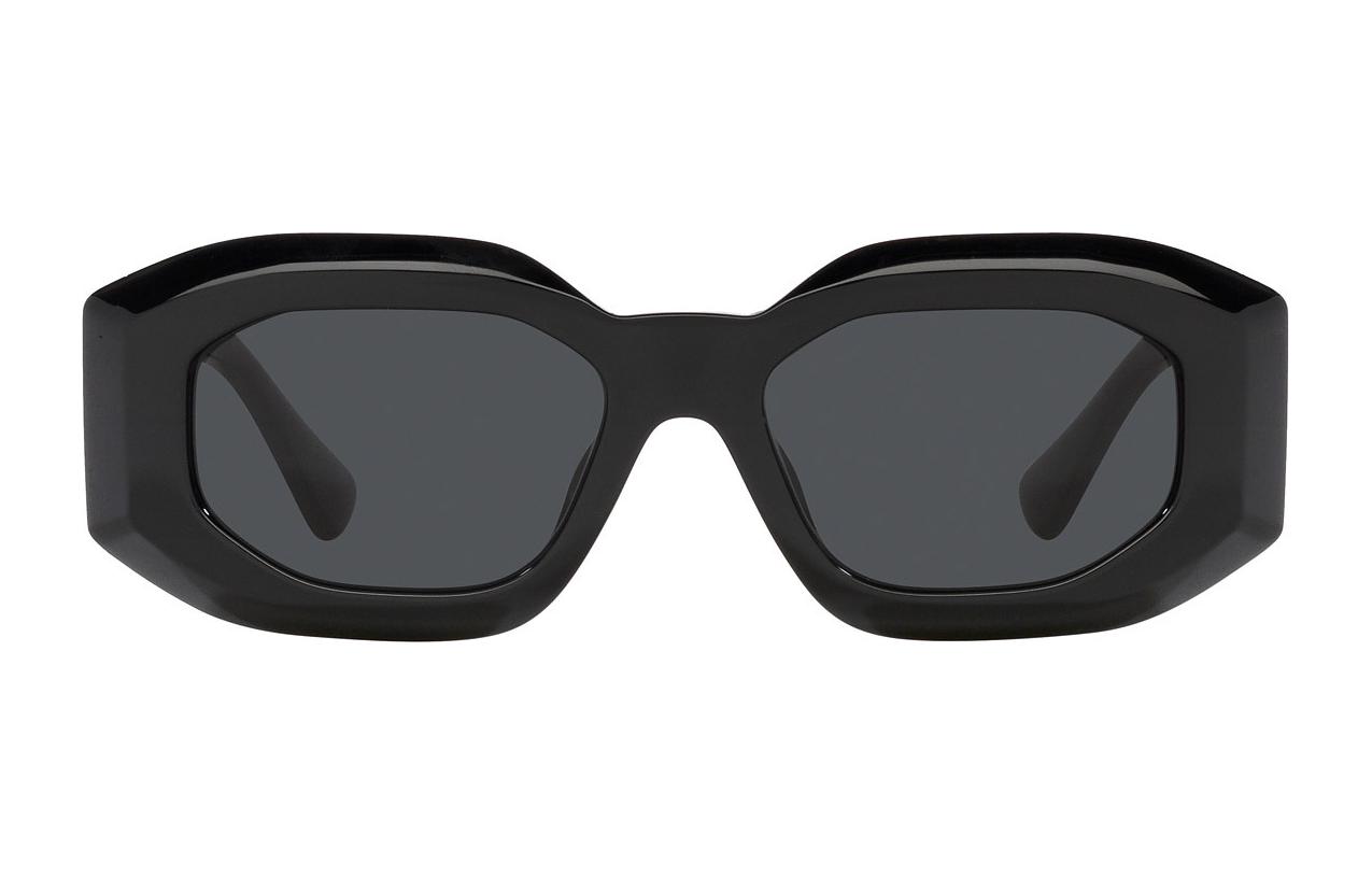 Lookbook (W) VERSACE Gafas de Sol Negras Irregulares de Nylon con Logotipos en las Patillas. O4425UO53608754ONUL
