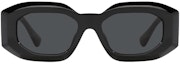 Lookbook (W) VERSACE Gafas de Sol Negras Irregulares de Nylon con Logotipos en las Patillas. O4425UO53608754ONUL