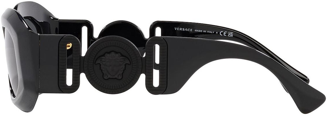 (W) VERSACE Gafas de Sol Negras Irregulares de Nylon con Logotipos en las Patillas. O4425UO53608754ONUL Shop (W) VERSACE Gafas de Sol Negras Irregulares de Nylon con Logotipos en las Patillas. O4425UO53608754ONUL