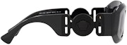 Details for (W) VERSACE Gafas de Sol Negras Irregulares de Nylon con Logotipos en las Patillas. O4425UO53608754ONUL