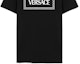 Sizing (Women) Versace Black Logo Print Crewneck T-Shirt 1011882-1A08573-2B020