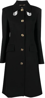 (W) VERSACE 黑色單排扣鏤空長外套 SS23 1006321-1A01798-1B000 Order (W) VERSACE 黑色單排扣鏤空長外套 SS23 1006321-1A01798-1B000