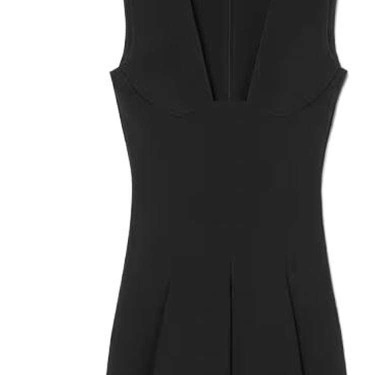 Sizing (Women) VERSACE  Black Sleeveless Mid-Length Slim Fit Dress 1010903-1A00540-1B000