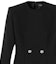 Details for (Women) VERSACE Black Solid Color Slim Fit Long Sleeve Short Dress 1012434-1A06750-1B000