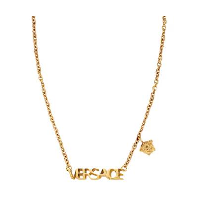 (Women) VERSACE Brass Letter Pattern Fashion Necklace. 1002579-1A00620