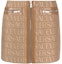 Buy (W) 베르사체 브라운 슬림핏 로고 프린트 캐주얼 미니 스커트. 1010926-1A03315