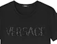 Purchase (W) VERSACE 水晶標誌修身黑色T恤 1014269-1A01178-1B000