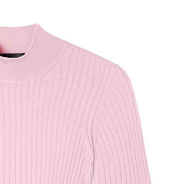 (Women) VERSACE  FW23 Solid Color Half-Turtleneck Knit Short Sleeve Shirt. 1011345-1A10013-1PQ10 圖 7