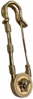 Order (Women) VERSACE Gold-Toned Aged Finish Solid Design Accessory. DG6H149 DJMT 3J000