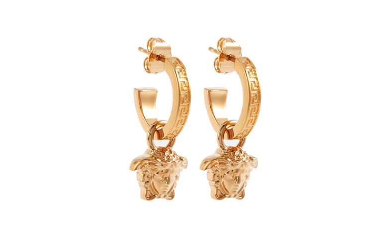 Lookbook (W) 范思哲 金色黄铜耳环 带标志性图案设计 DG2I135DJMTKVOKVO