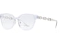 Buy (Women) VERSACE Irregular Acetate Optical Glasses Transparent with Side Logo. VE3302D14854