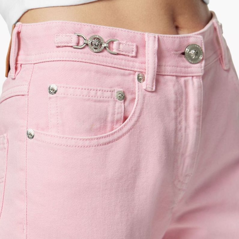 Purchase (W) VERSACE Jeans Rosados Claros Acampanados con Cremallera 1014103-1A10427-1D710
