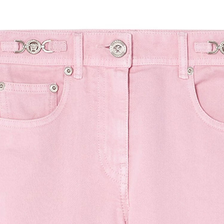 Details for (W) VERSACE Jeans Rosados Claros Acampanados con Cremallera 1014103-1A10427-1D710