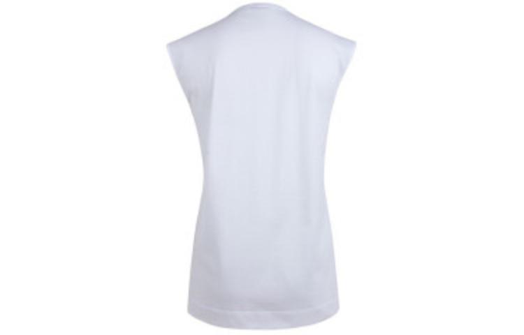 Lookbook (W) VERSACE Baju-T Putih Solid Tanpa Lengan Panjang. A80339-A201952-A1001