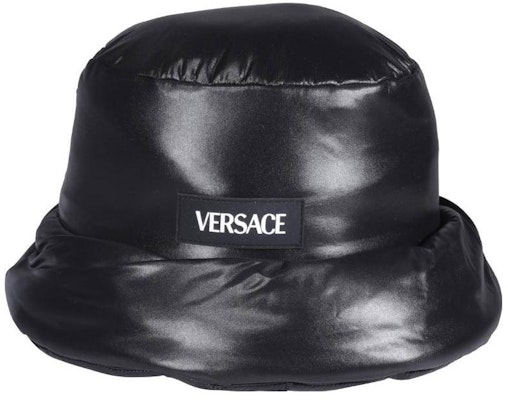 (W) Sombrero Bucket VERSACE de Nylon con Color Sólido y Diseño de Logo. 10075421A053011B000 Order (W) Sombrero Bucket VERSACE de Nylon con Color Sólido y Diseño de Logo. 10075421A053011B000