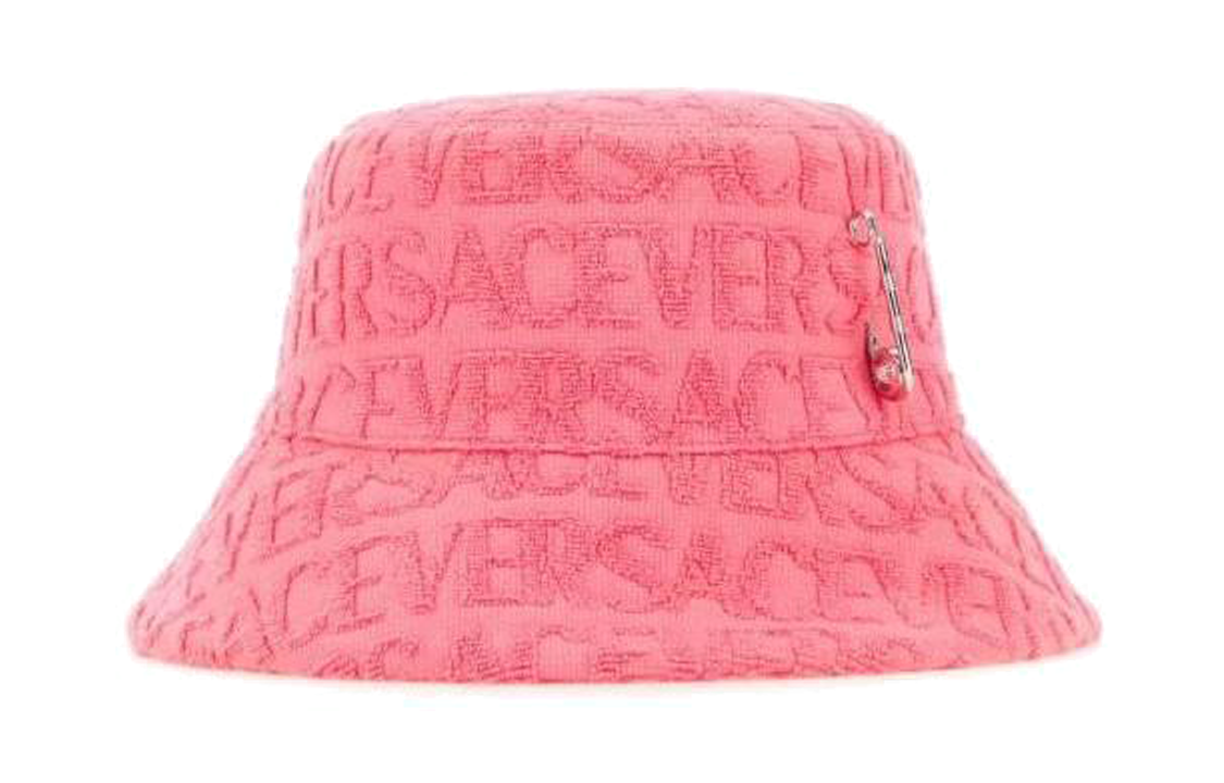 (Women) VERSACE  Pink Fisherman Hat with Lettering Design. 10110871A083911PO20