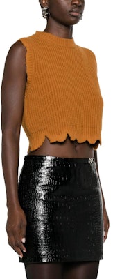 (W) 베르사체 솔리드 립 슬리브리스 니트 탑 카라멜 브라운 1012122-1A08746-1NA60 Purchase (W) 베르사체 솔리드 립 슬리브리스 니트 탑 카라멜 브라운 1012122-1A08746-1NA60