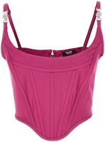 (Women) VERSACE Solid Slim-Fit Sleeveless Tube Top in Rosy Pink. 1006669-1A00540-1PP40 (Women) VERSACE Solid Slim-Fit Sleeveless Tube Top in Rosy Pink. 1006669-1A00540-1PP40