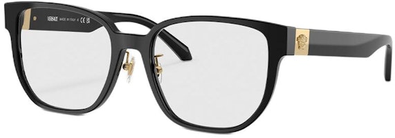 (Women) VERSACE Square Acetate Optical Glasses Black with Logo Temples O3360D-OGB154_RTU_TU_ONUL (Women) VERSACE Square Acetate Optical Glasses Black with Logo Temples O3360D-OGB154_RTU_TU_ONUL