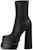 (W) Versace Aevitas 155mm But Platform Buku Lali Kulit Hitam 1001783-DVT2P_1B00V